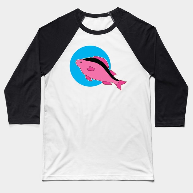 Fish Baseball T-Shirt by theladyernestember